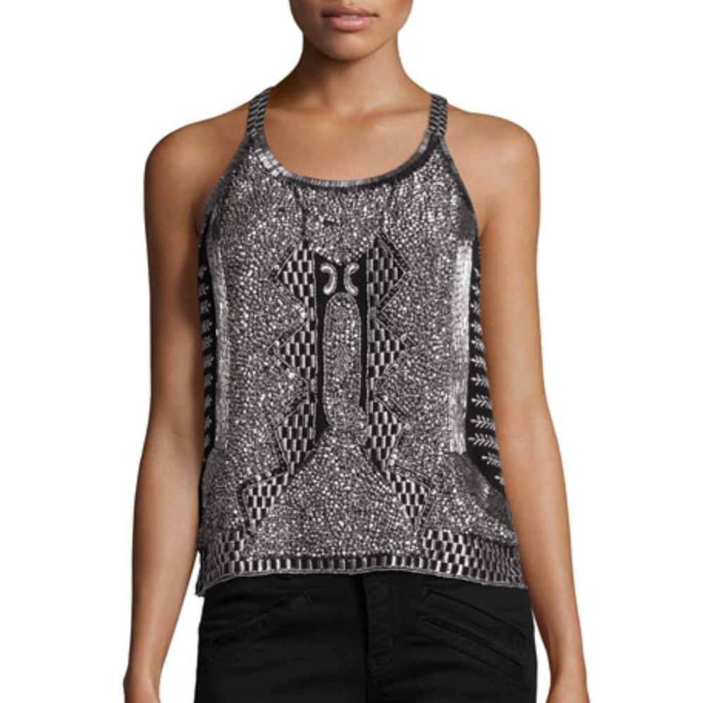 MLV Chloe beaded top NWT